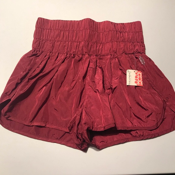 NWT Free People FP Movement The Way Home Shorts in Jasper Red Size Small - Picture 6 of 8